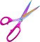 Left Handed Scissors,9.5 Inch All Purpose Lefty Scissors,Titanium Coating Forged Stainless Steel, Soft Comfort-Grip Handles,Perfect for Office,Home,and School Arts Crafts Scissors(Pink)